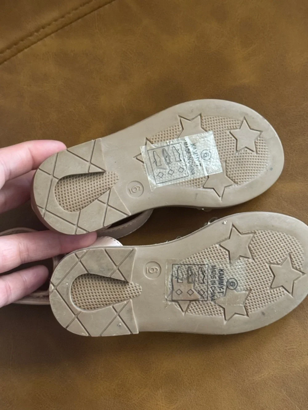 Girls' Pink Crystal Strap Sandals - Kids Shoes